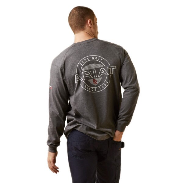 Ariat FR Long Sleeve T-Shirt in Charcoal Heather